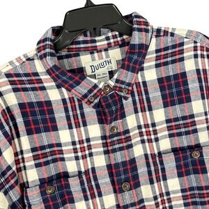 Duluth Trading Plaid Flannel Shirt Men‎ 3XL Tall Relaxed Fit Workwear Outdoors